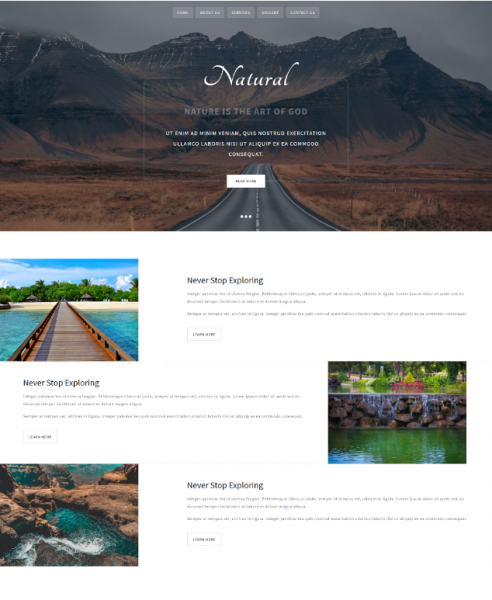 探索自然風景區專題網站